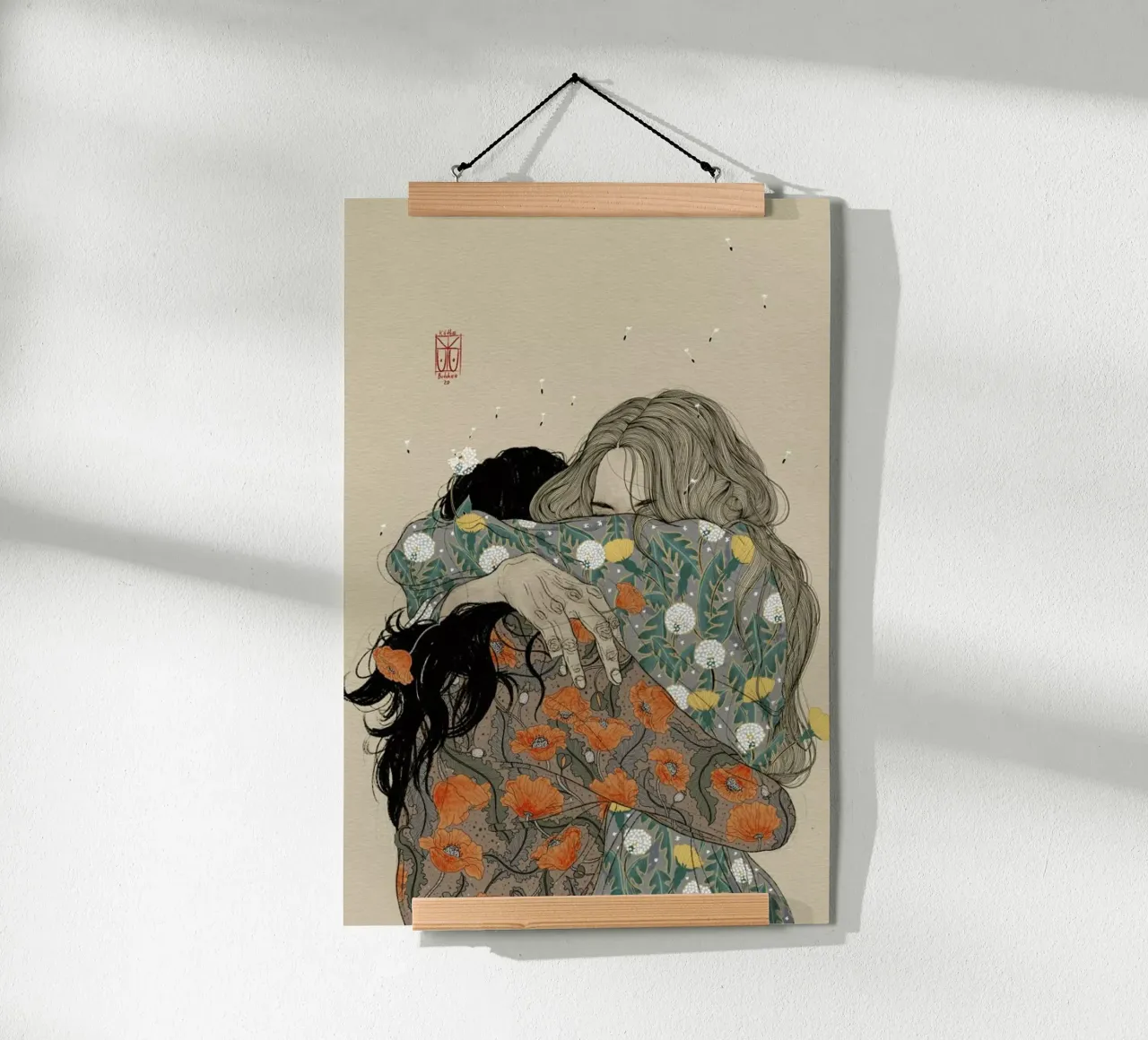A Hug in the Garden carta hahnemühle da Kaethe Butcher