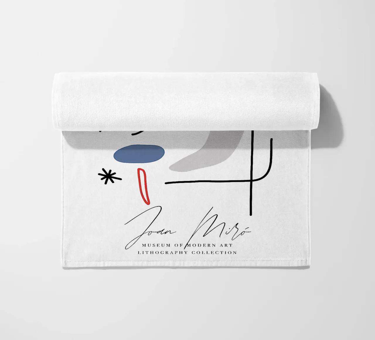 Manifesto della mostra d'arte di Joan Miro telo mare da phillipp veisenberg