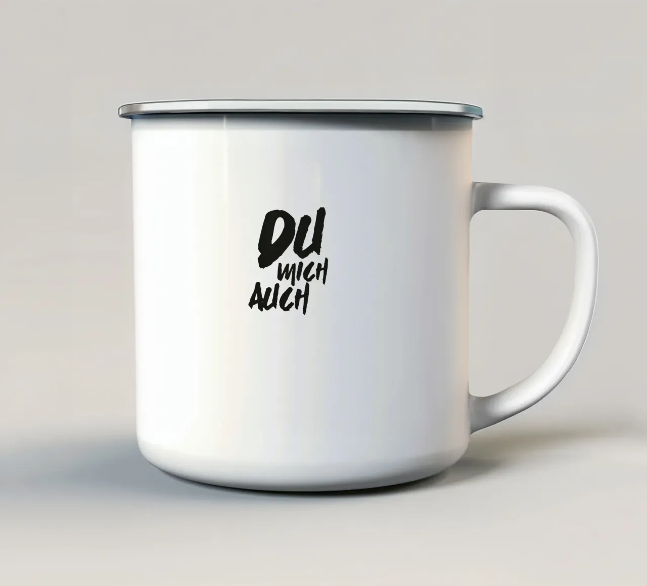 Du mich auch tazza in smalto da Flo Klein