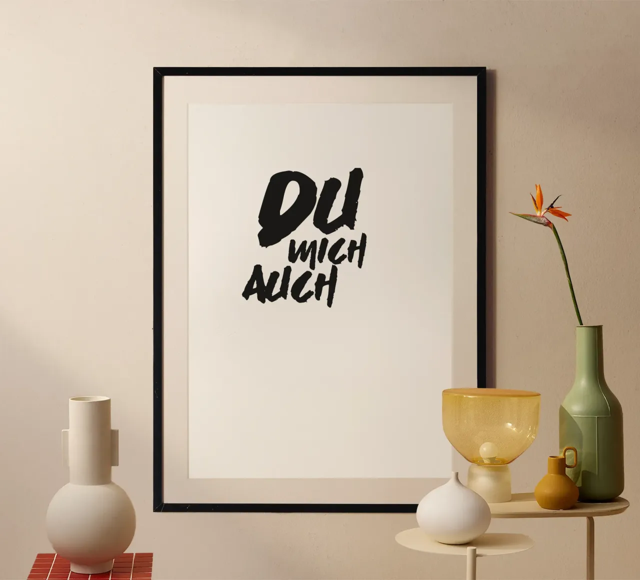 Du mich auch poster by Flo Klein