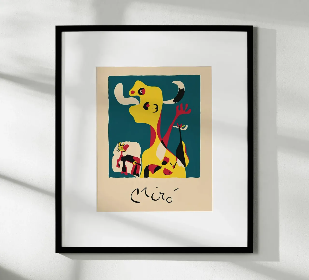 Manifesto d'epoca di Joan Miro carta hahnemühle da phillipp veisenberg