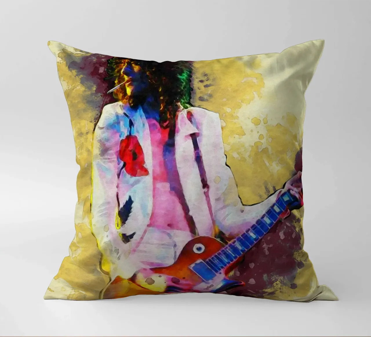 Sbaffo di Jimmy Page cuscino da Gunawan Rb