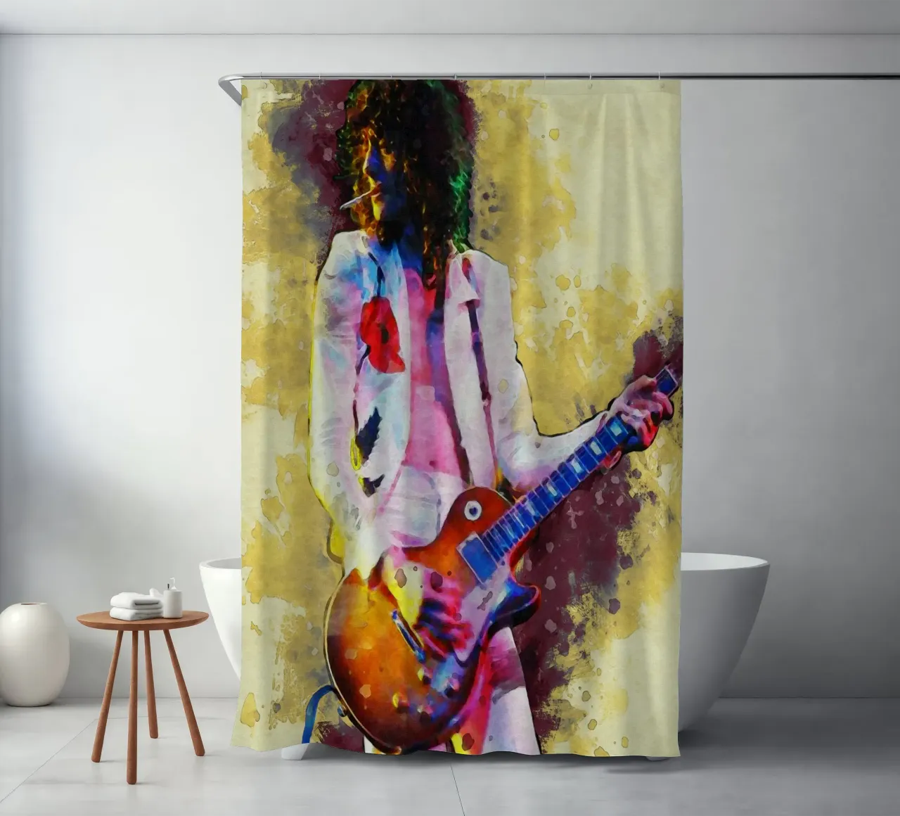 Sbaffo di Jimmy Page tenda da doccia da Gunawan Rb