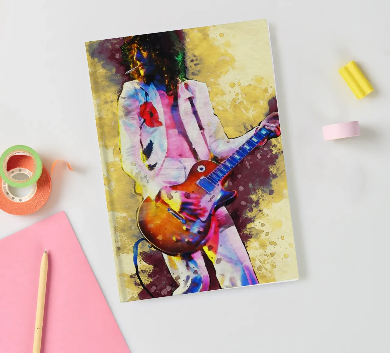 Smudge of Jimmy Page notebook by Gunawan Rb