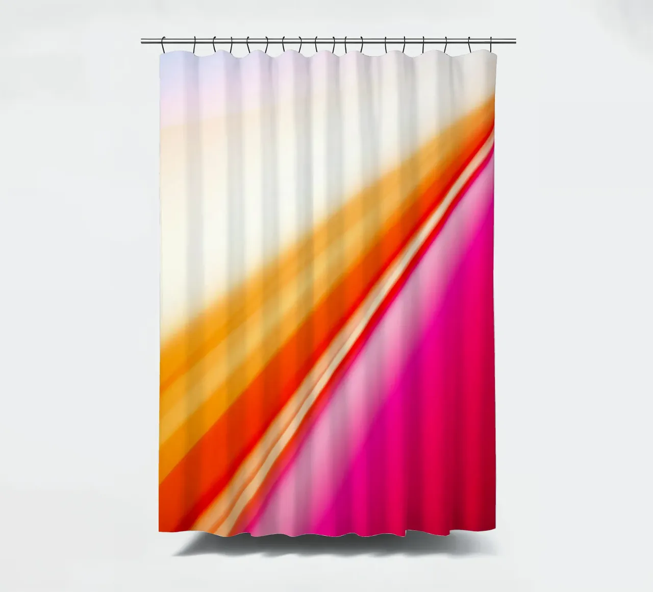 Pink Speed shower curtain by Flo Klein