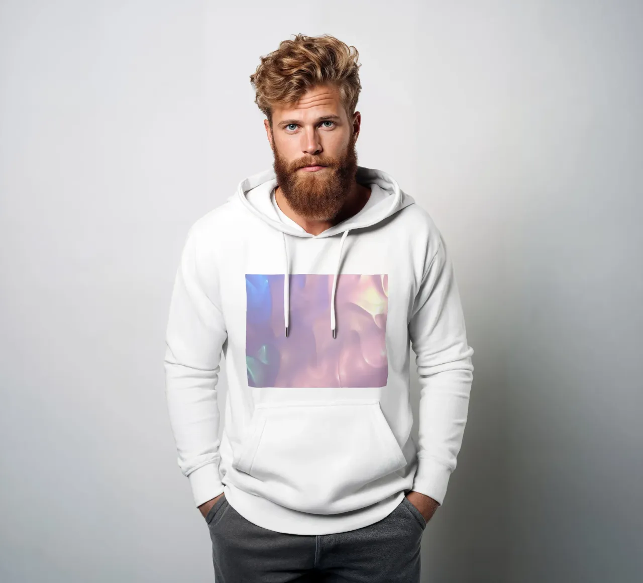 Suave diseño abstracto de fondo con colores pastel fluidos sudadera con capucha de DesignDoodle