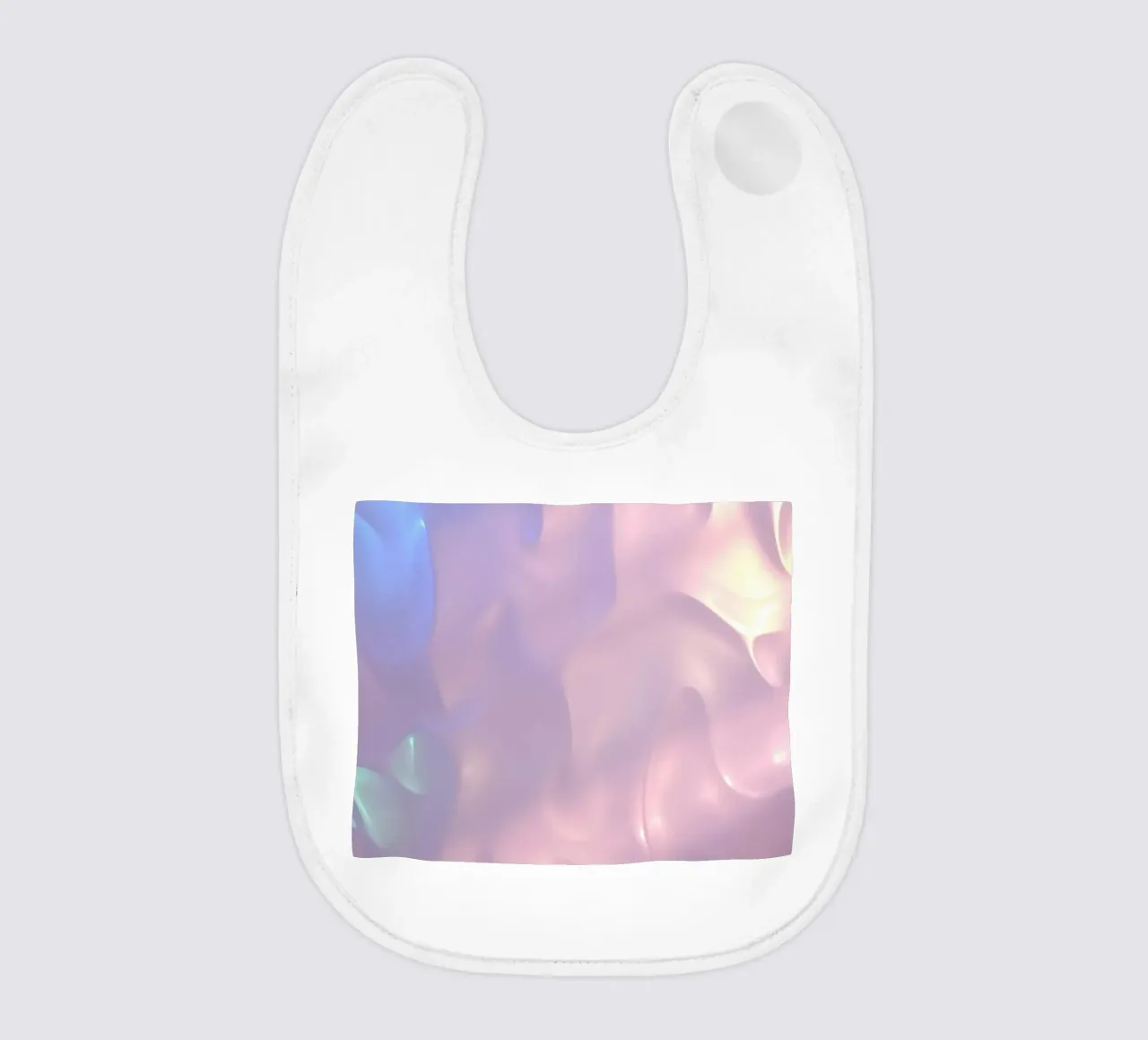 Soft abstract background design with flowing pastel colors baby bib by DesignDoodle