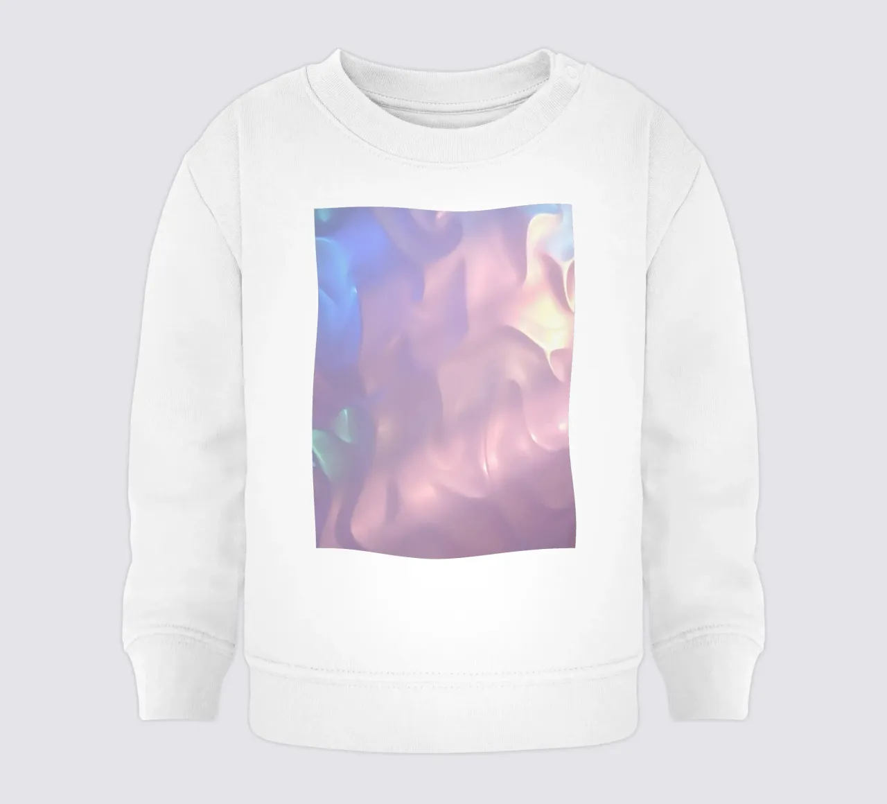 Soft abstract background design with flowing pastel colors baby sweatshirt by DesignDoodle