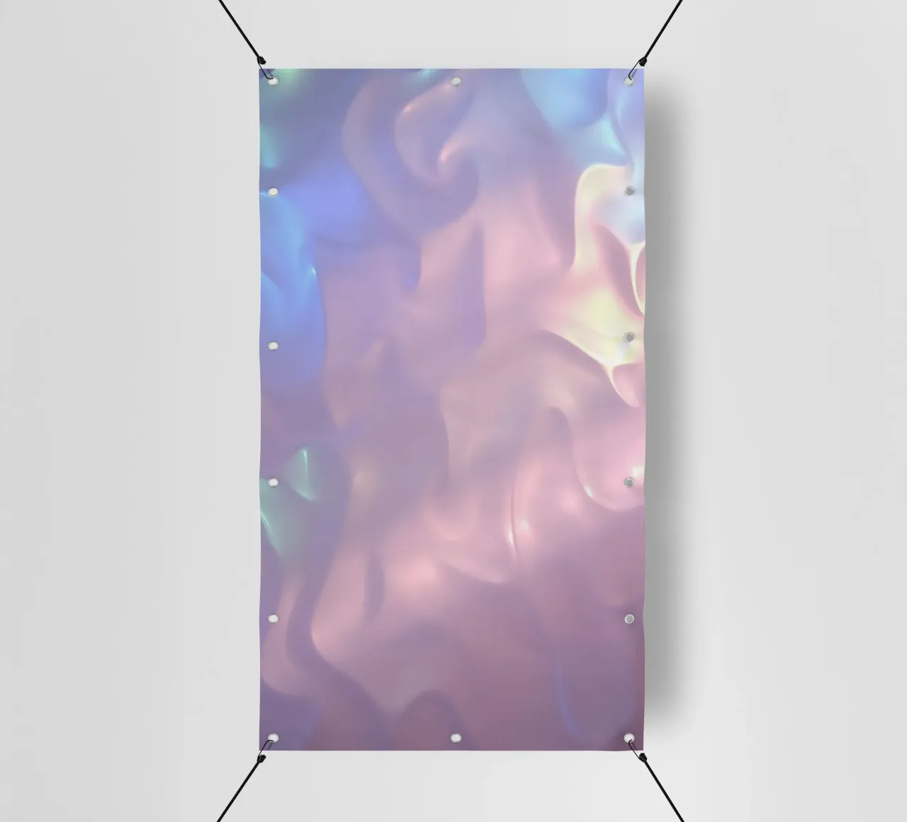 Fond abstrait doux avec des couleurs pastel fluides bâche pvc de DesignDoodle