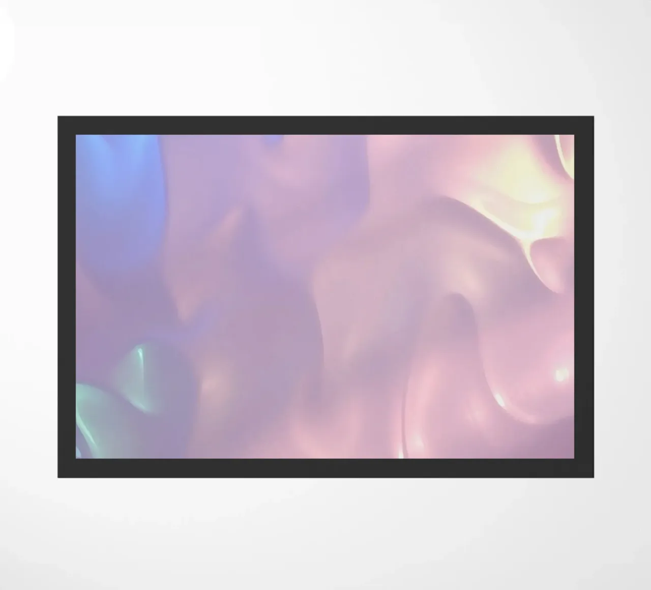 Soft abstract background design with flowing pastel colors doormat by DesignDoodle
