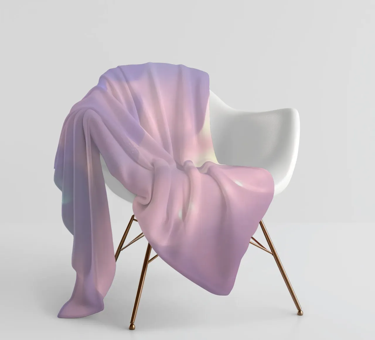 Soft abstract background design with flowing pastel colors fleece blanket by DesignDoodle