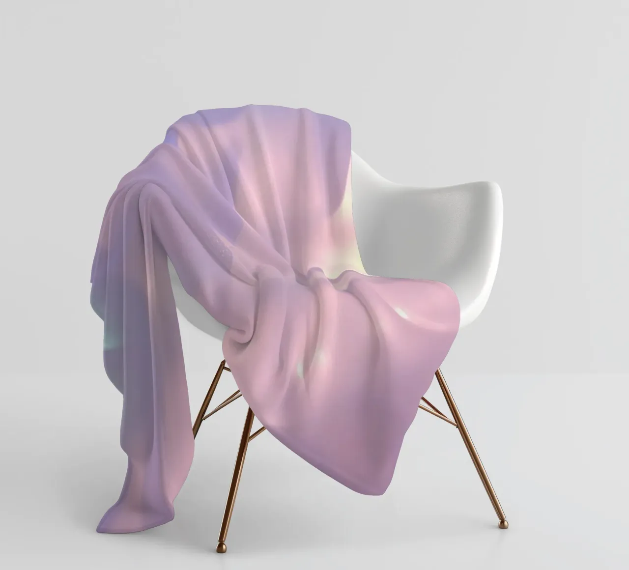 Soft abstract background design with flowing pastel colors fleece blanket by DesignDoodle