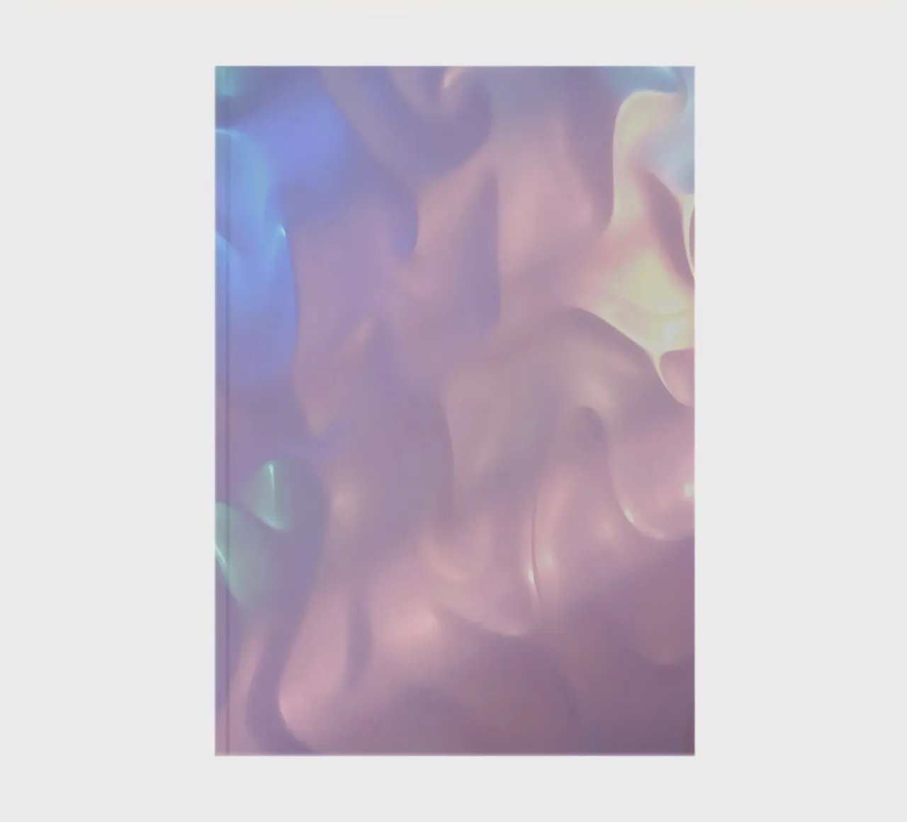 Soft abstract background design with flowing pastel colors notebook by DesignDoodle