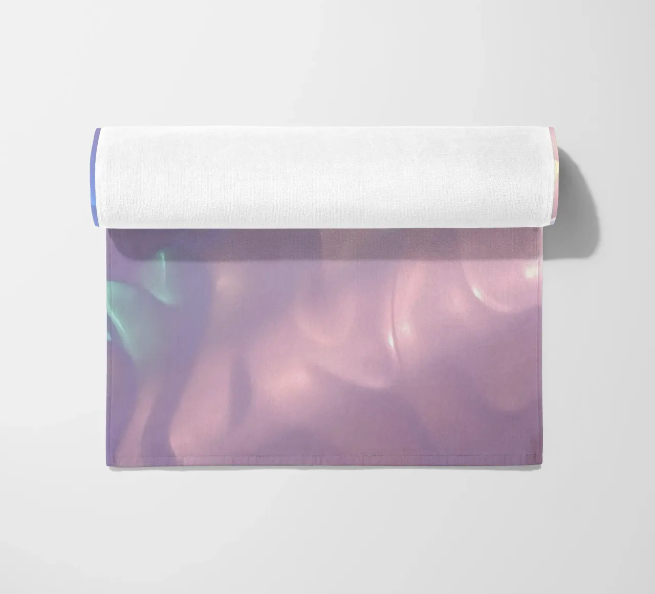 Soft abstract background design with flowing pastel colors beach towel by DesignDoodle