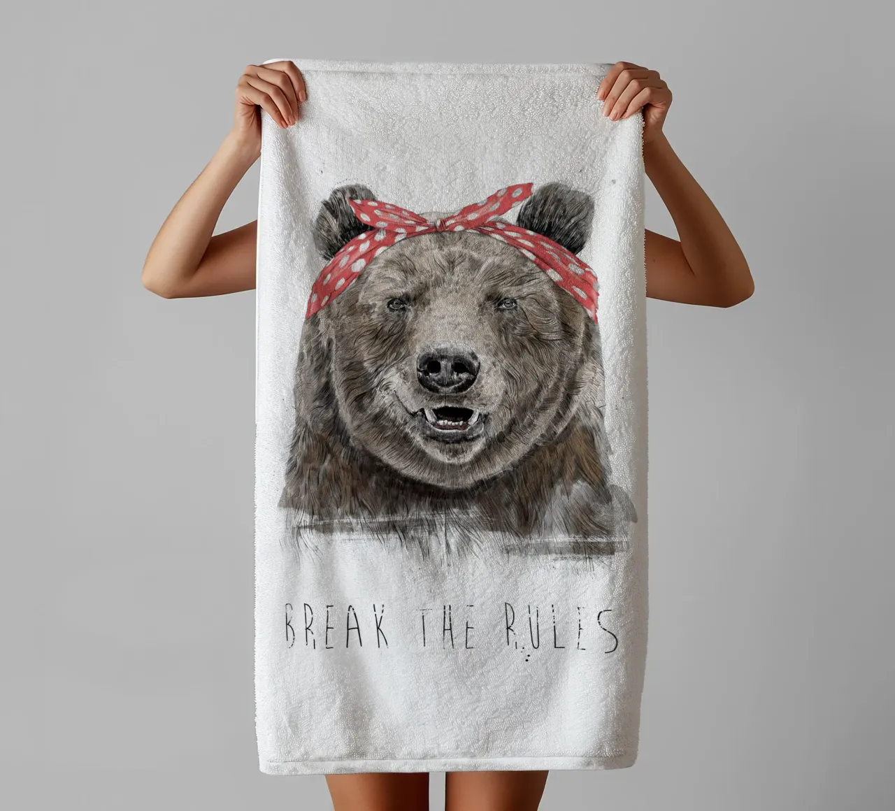 Break The Rules asciugamano da bagno da Balazs Solti