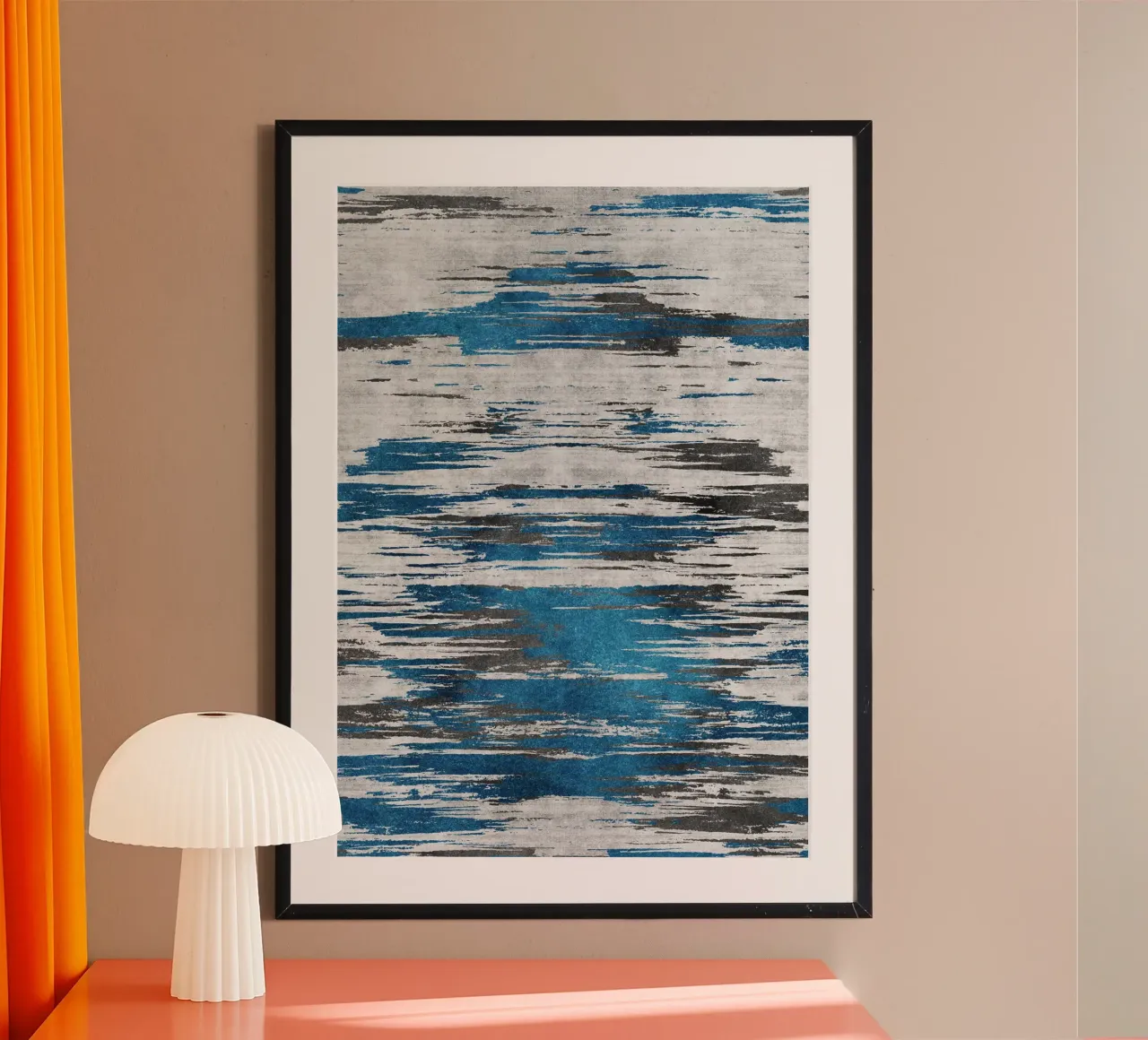 Abstract gray texture Poster von LisaArtes