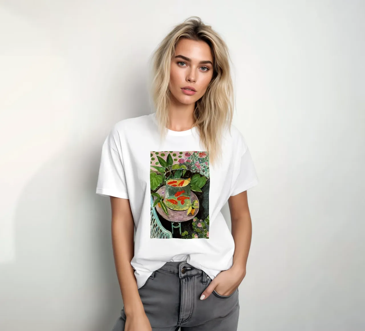 Henri Matisse Pesce rosso t-shirt da The Poster UK