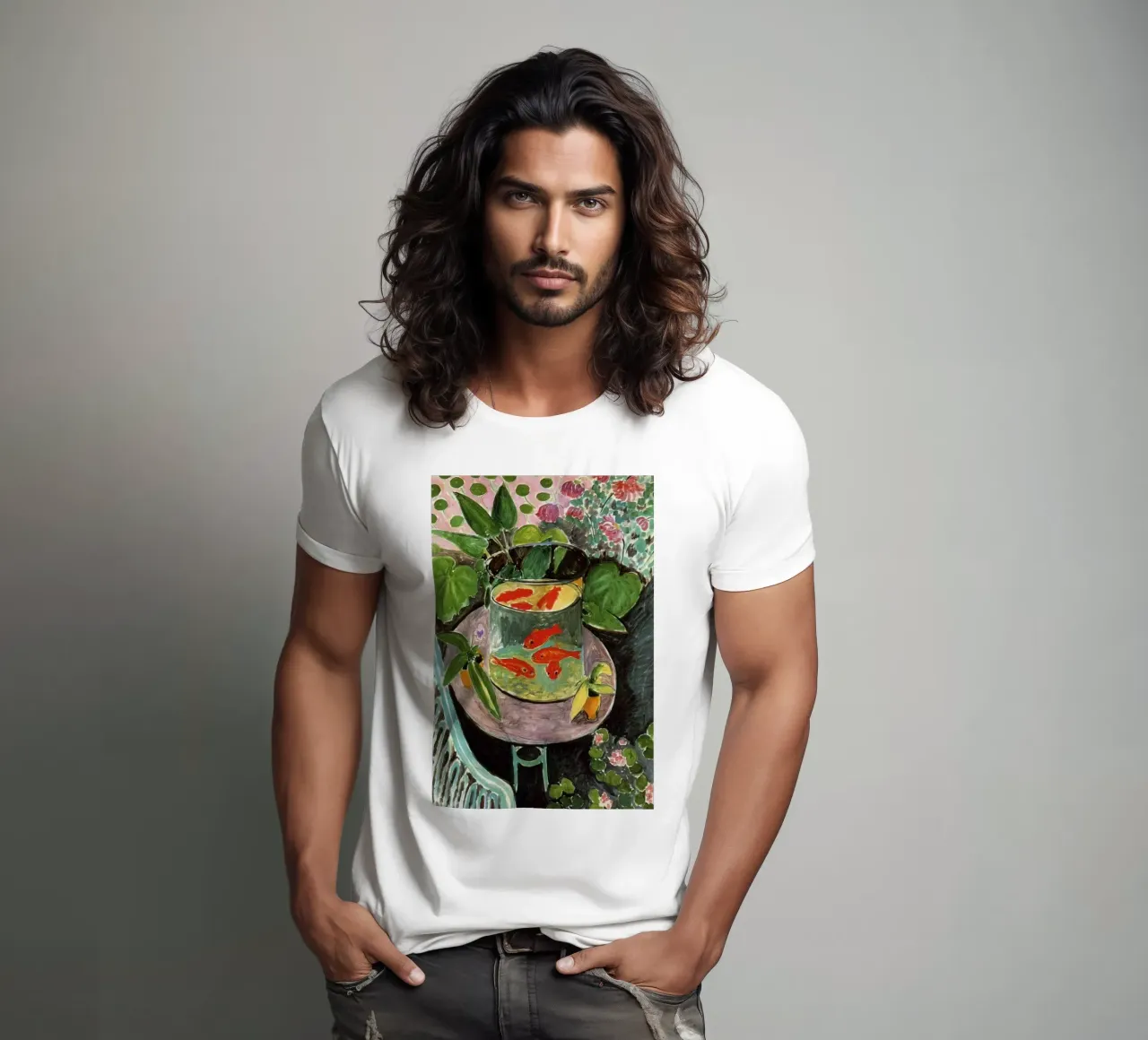 Henri Matisse Pesce rosso t-shirt da The Poster UK