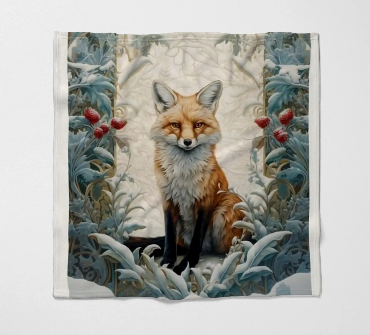 fuchs kunstwerk william morris Fleecedecke von komo store