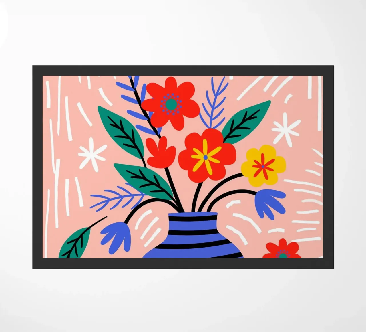 Vase with bouquet of flowers zerbino da LisaArtes