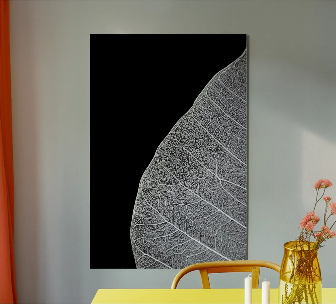 Veins of Life 1 - Black & White alluminio dibond da Studio Nahili