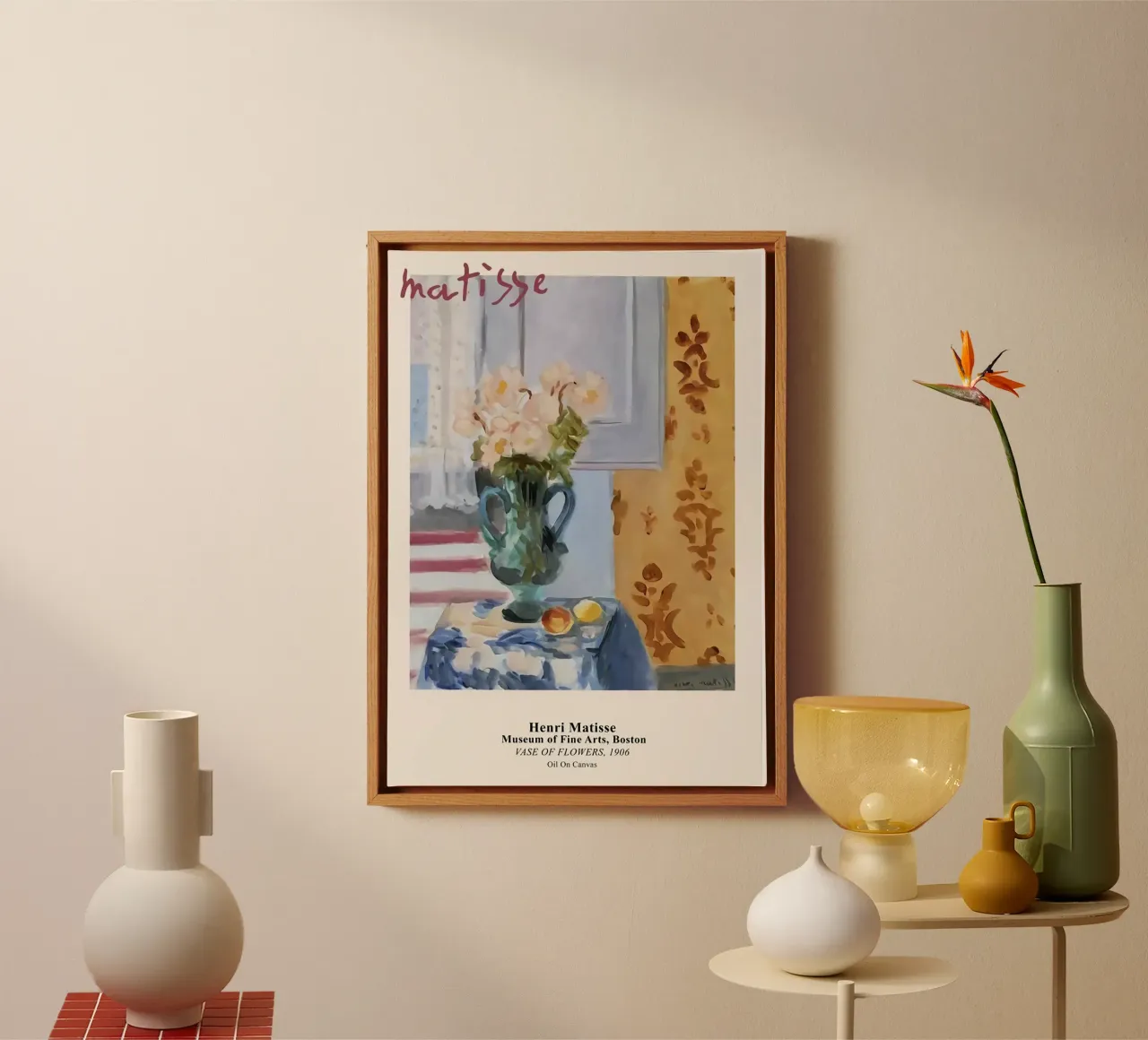 Henri Matisse Vaso di fiori, 1906 tela con Cornice a cassetta da The Poster UK