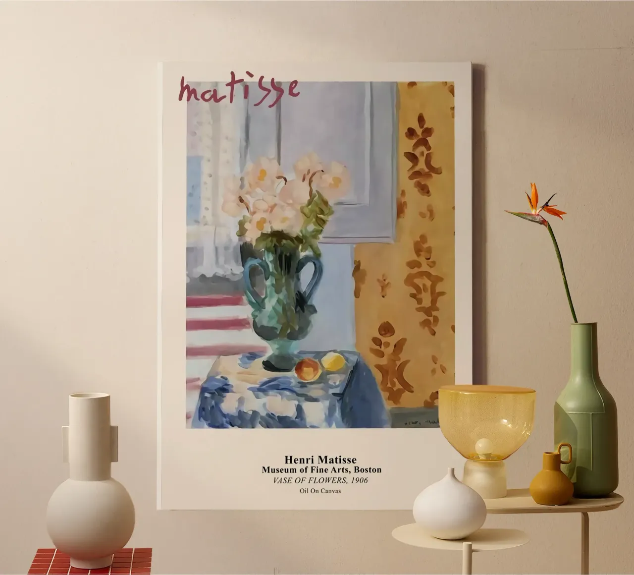 Henri Matisse Vaso di fiori, 1906 tela con Cornice a cassetta da The Poster UK