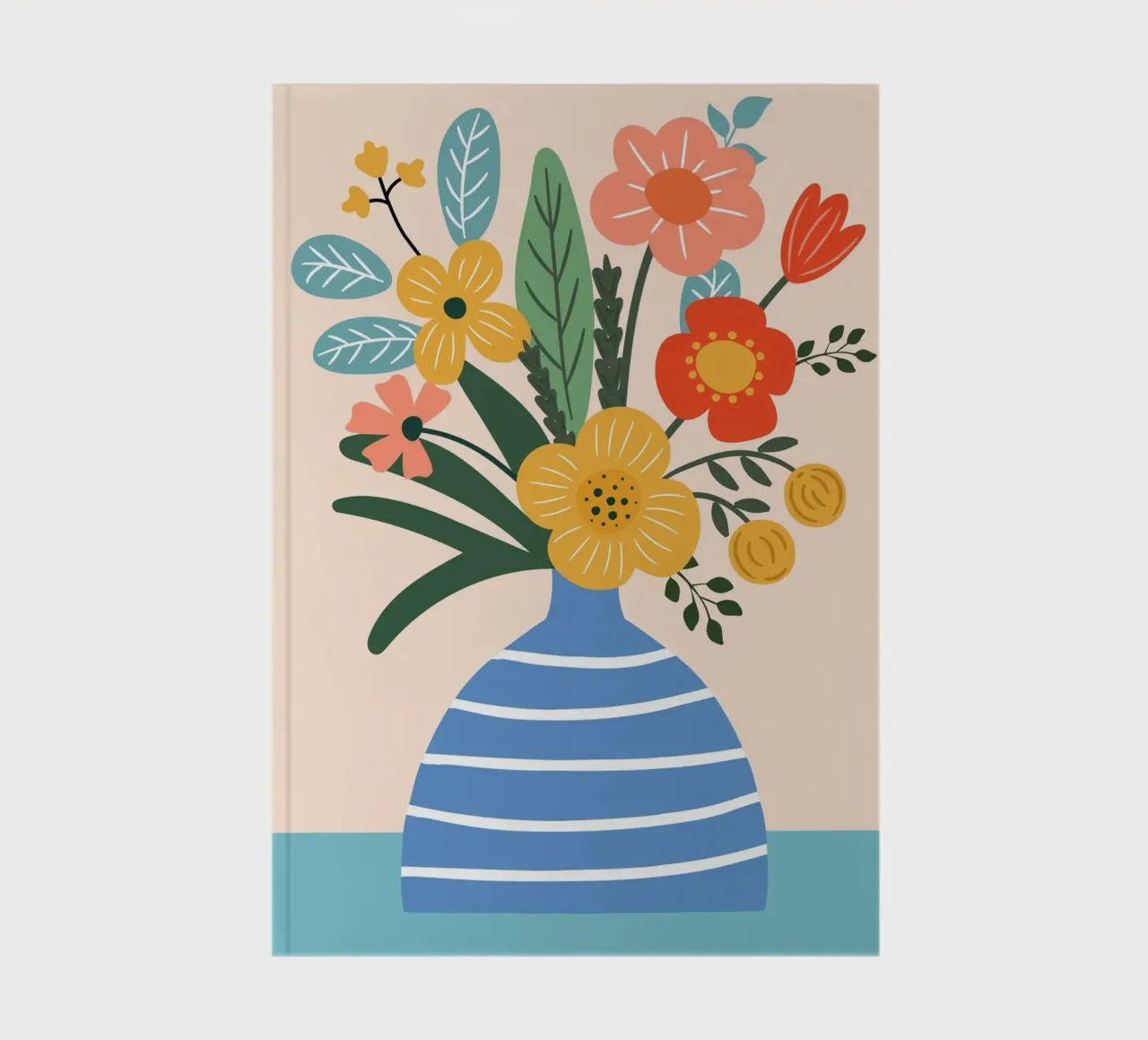 Colorful bouquet notebook by LisaArtes