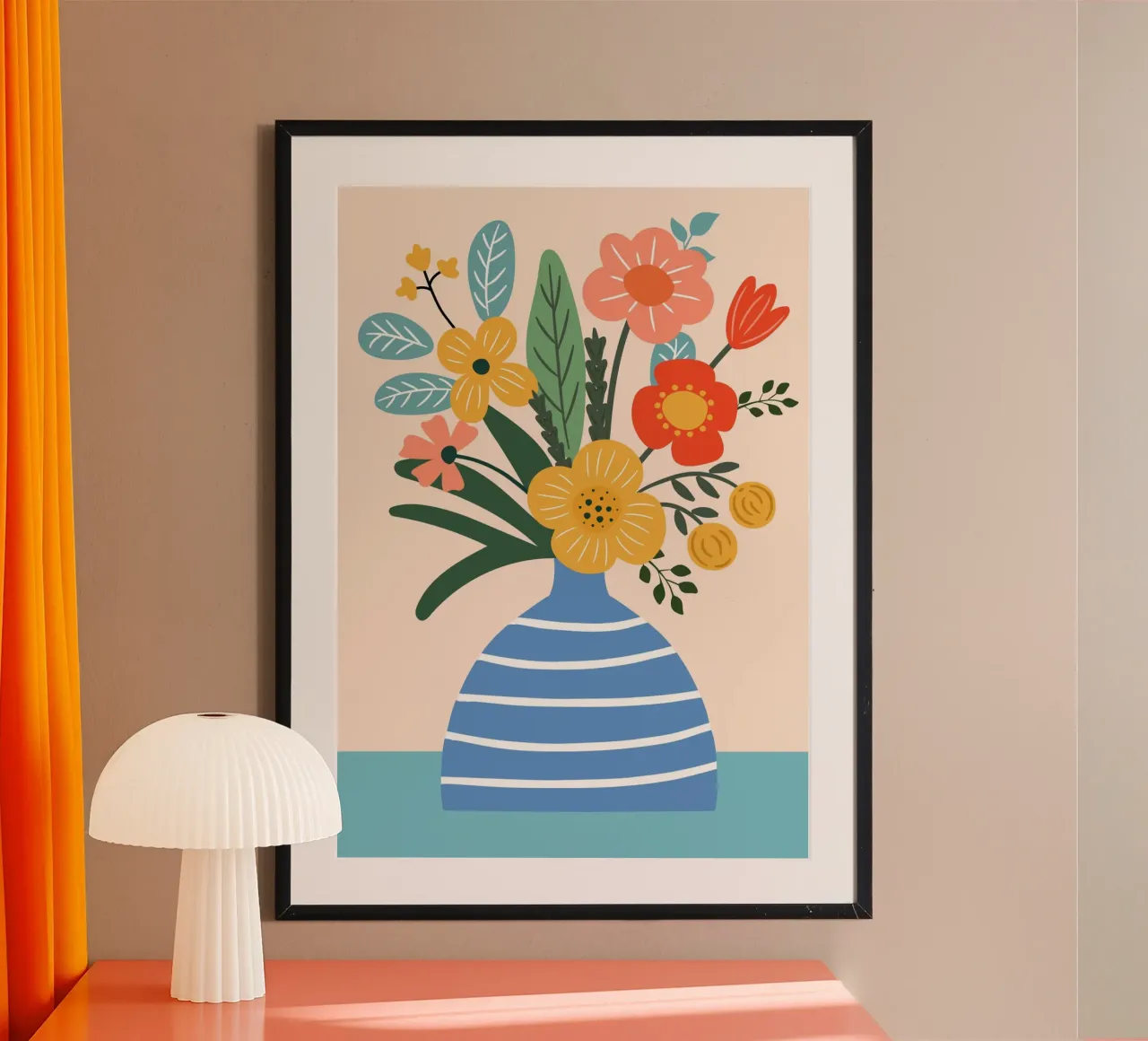 Colorful bouquet poster by LisaArtes