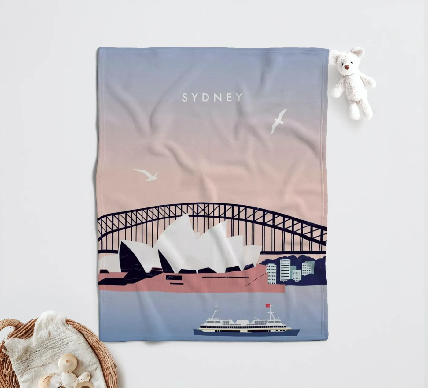 Sydney Fleecedecke von Katinka Reinke