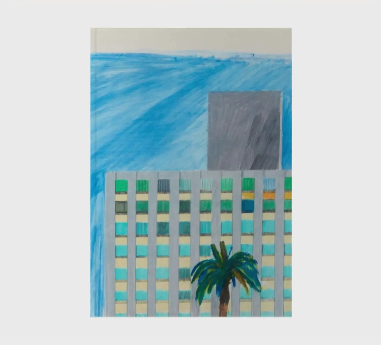 Insurance Building and Palm Tree notebook by khanrosie
