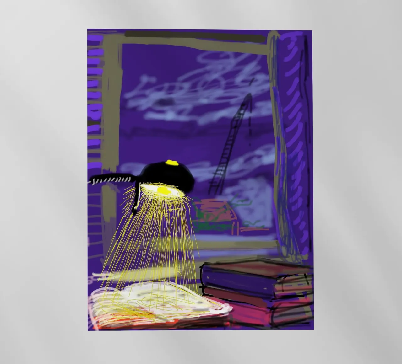 lampada e libri pellicola backlit da khanrosie