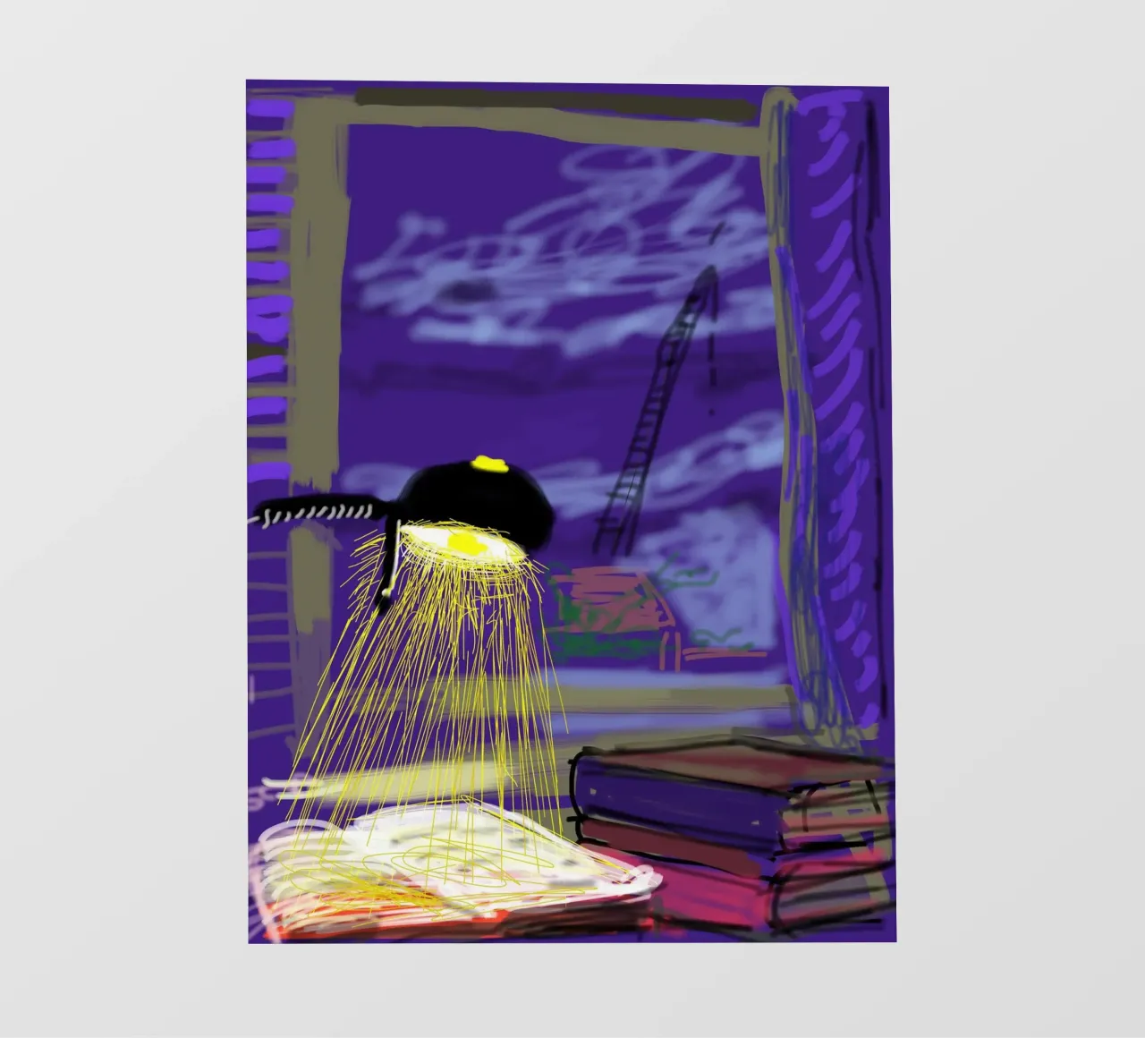 lampada e libri pellicola backlit da khanrosie