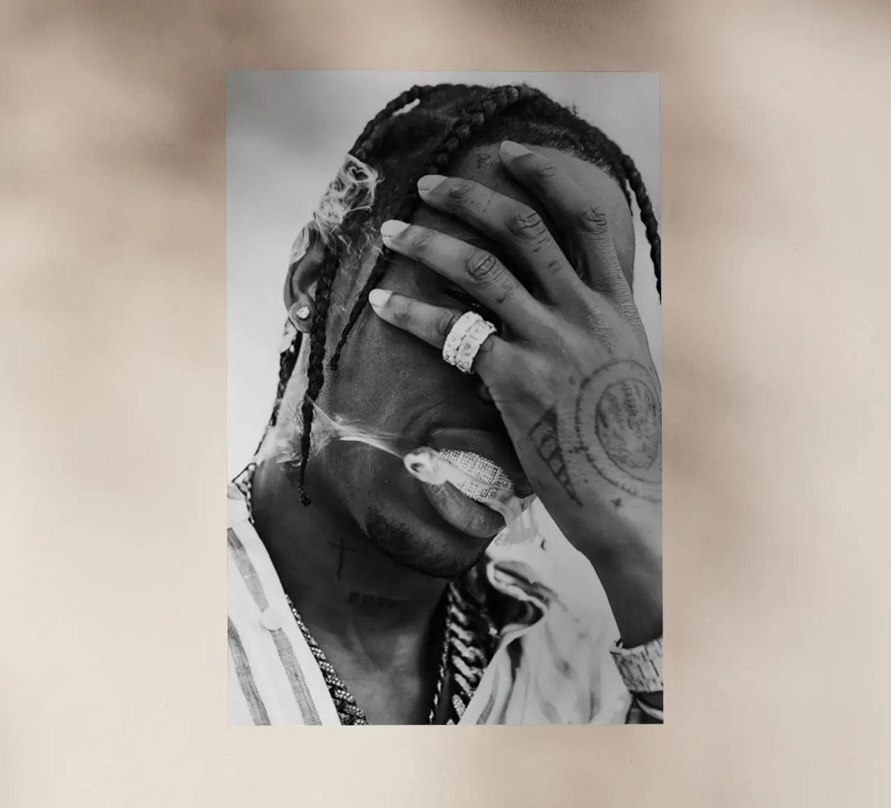 Travis Scott pellicola backlit da Music Clan