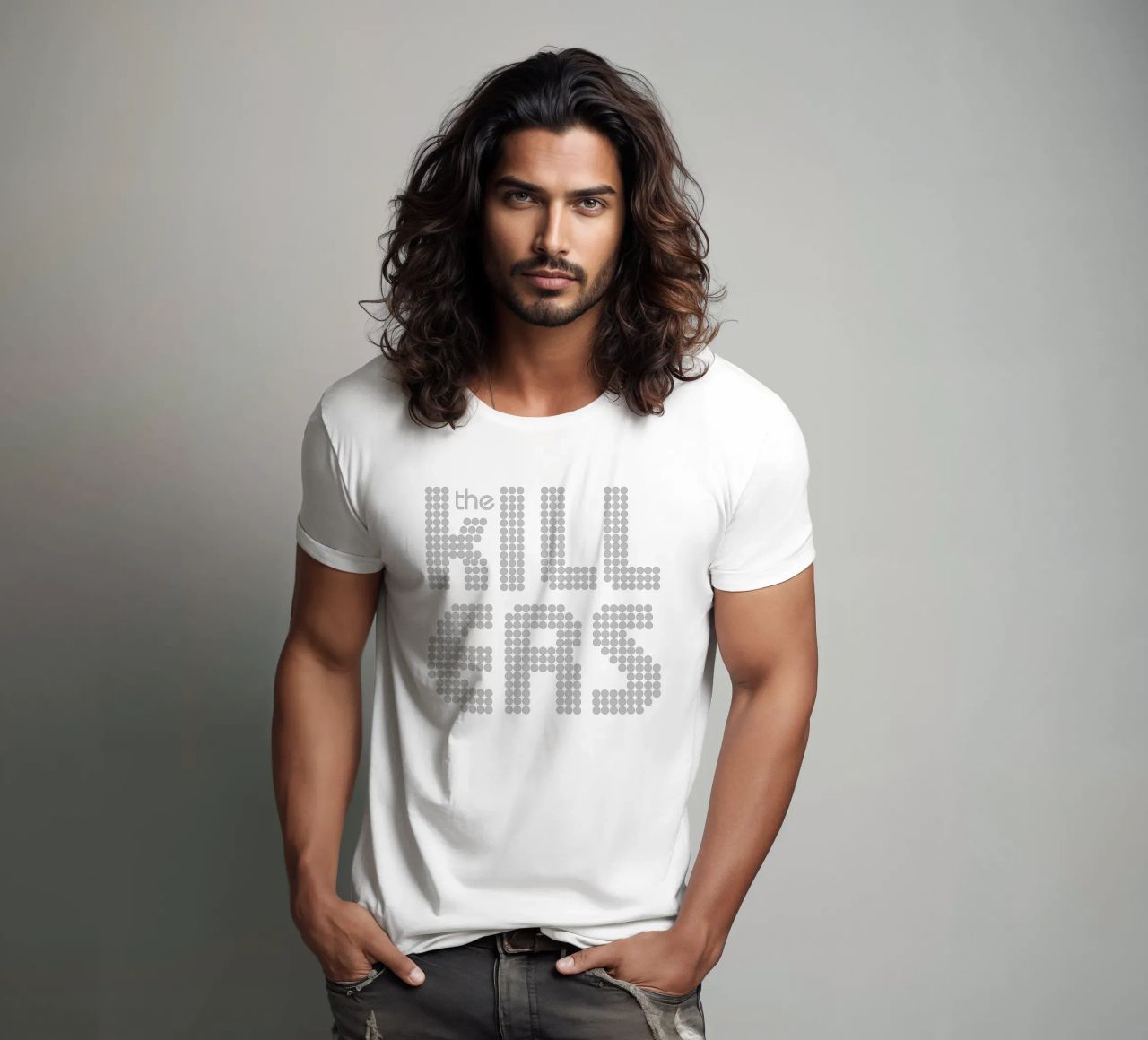 The Killers Distressed Stacked V1 t-shirt da callmegreciaa