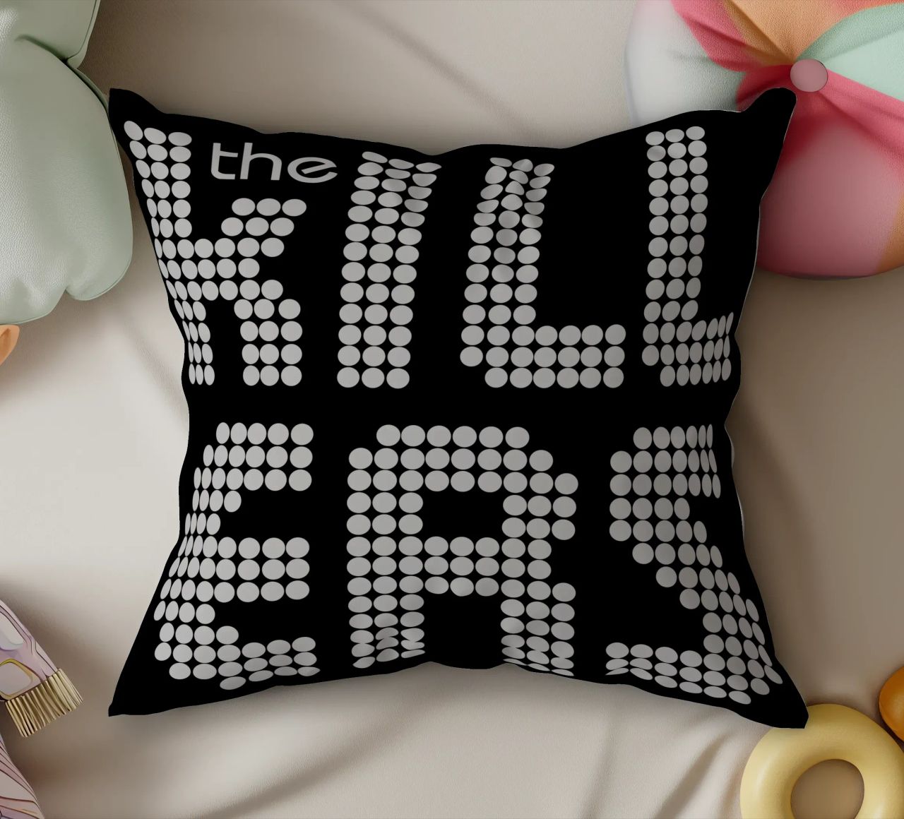 The Killers Distressed Stacked V1 cuscino da callmegreciaa