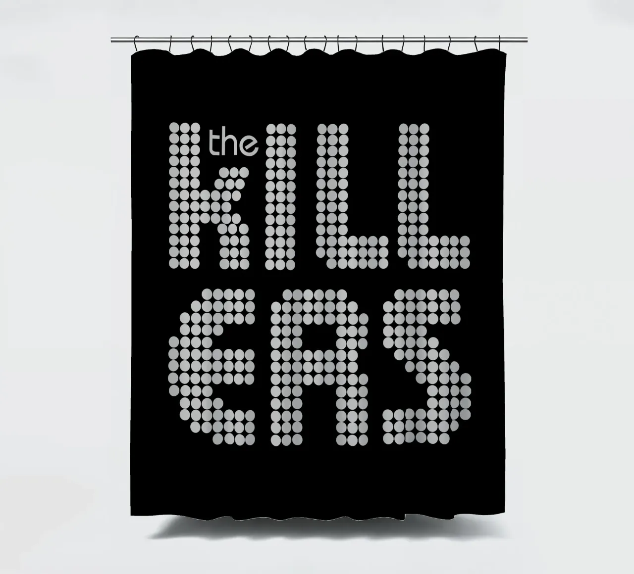 The Killers Distressed Stacked V1 tenda da doccia da callmegreciaa