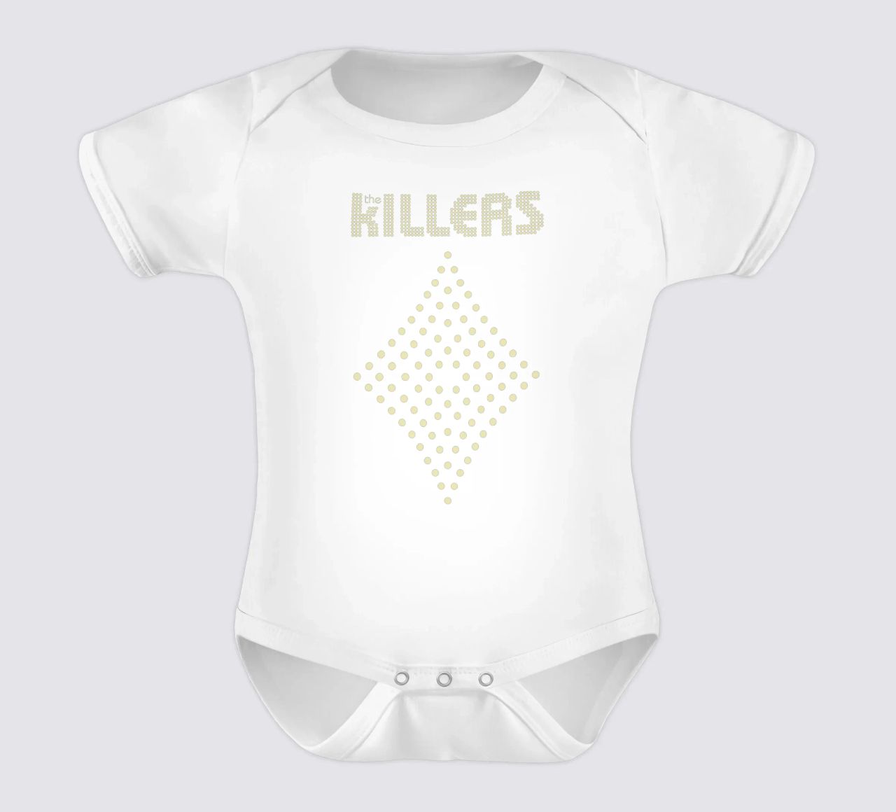 The Killers Distressed Stacked V2 body neonato maniche corte da callmegreciaa