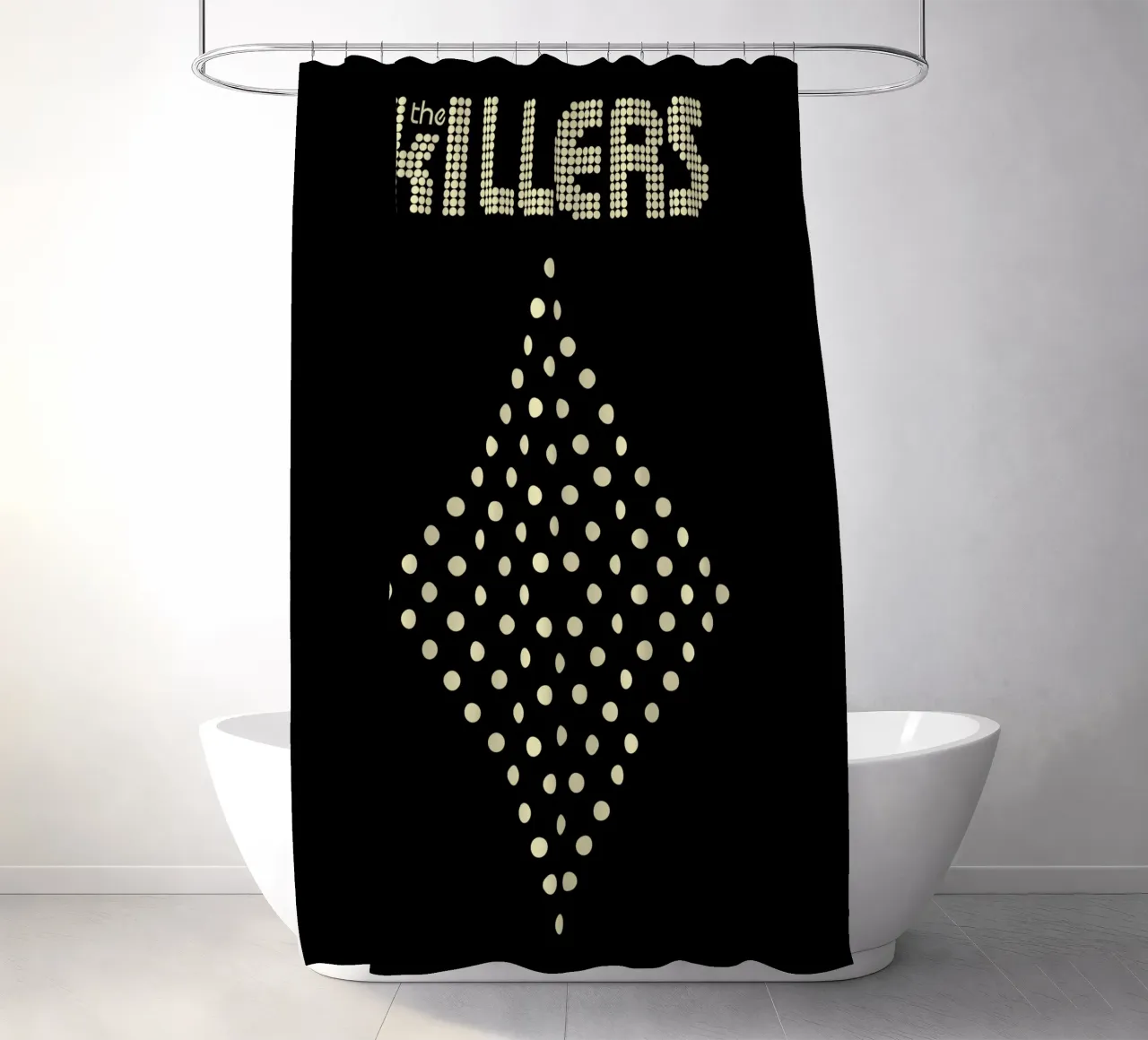 The Killers Distressed Stacked V2 tenda da doccia da callmegreciaa