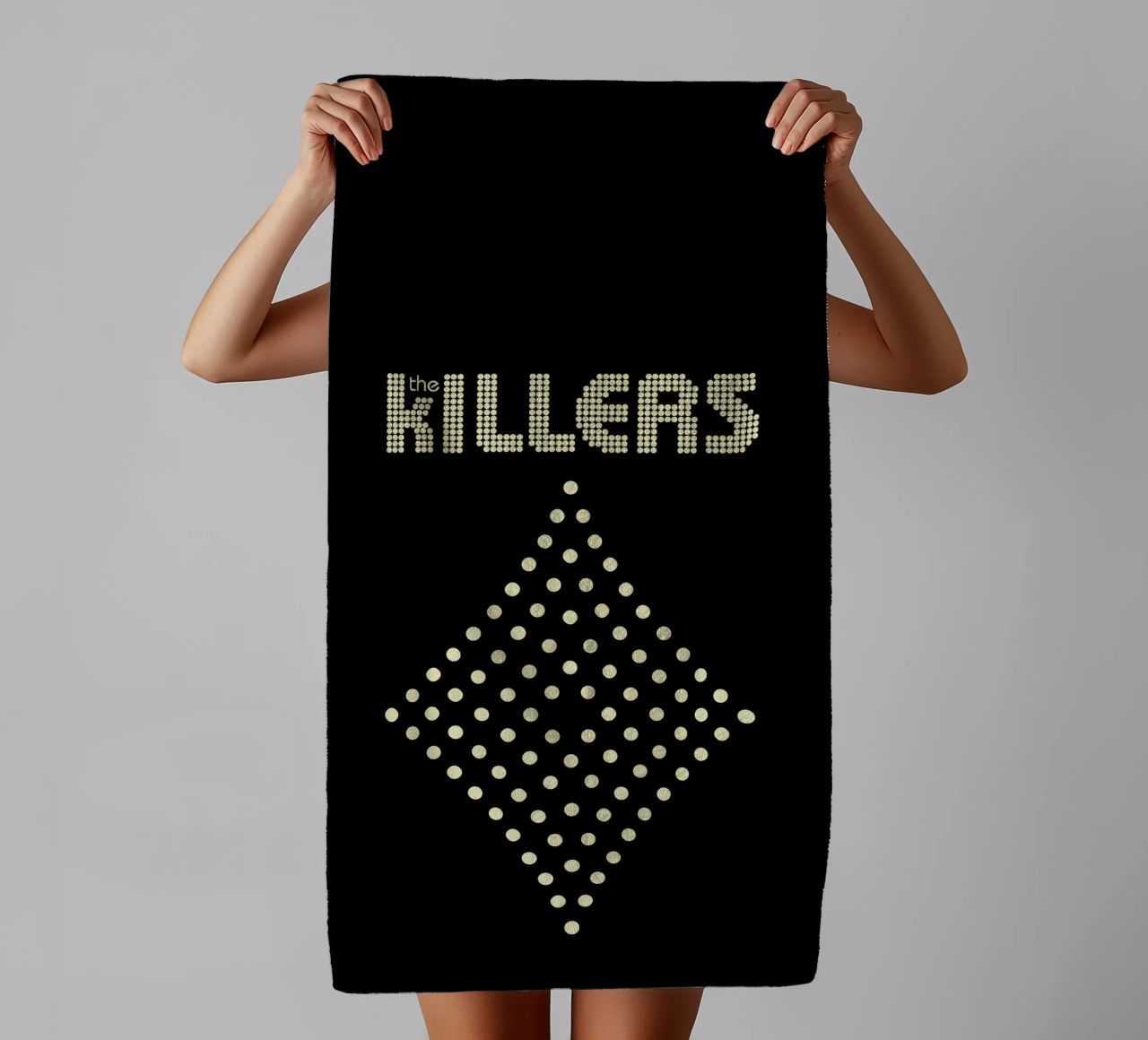 The Killers Distressed Stacked V2 asciugamano da bagno da callmegreciaa