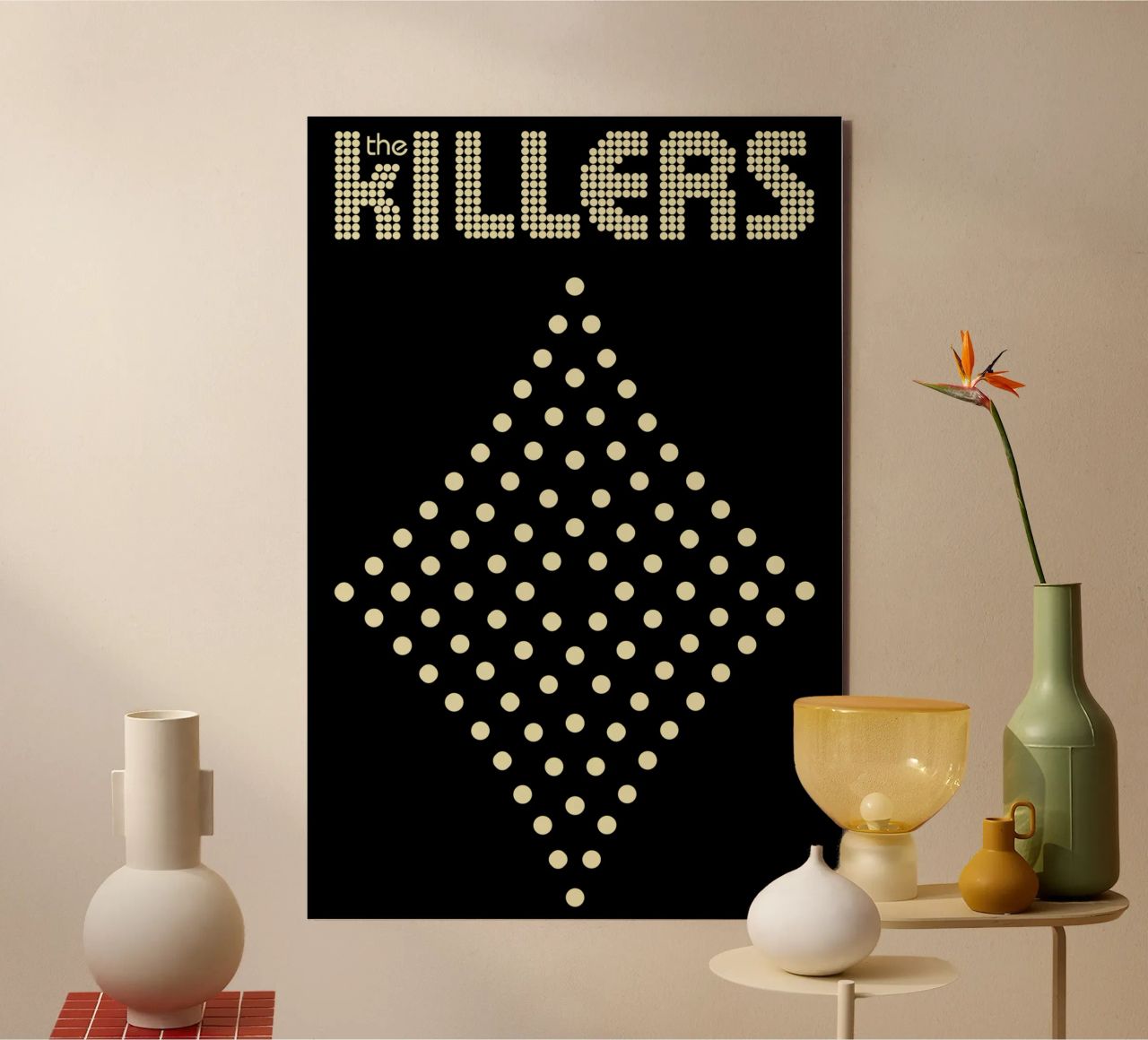 The Killers Distressed Stacked V2 alluminio dibond da callmegreciaa