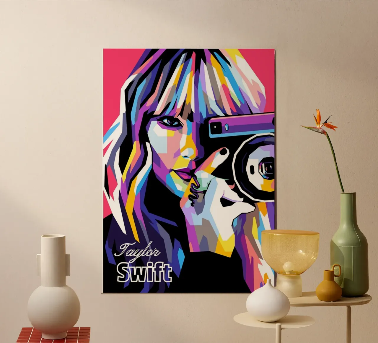 Taylor swift pop art alluminio dibond da Music Clan