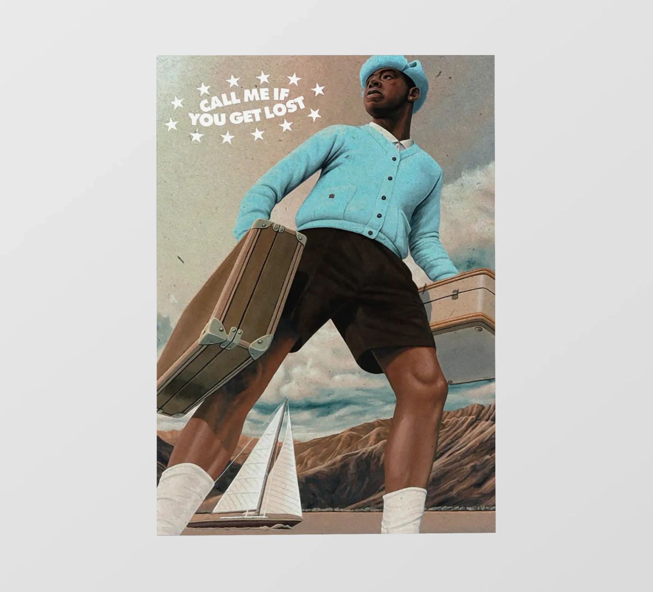 Call Me If You Get Lost lámina retroiluminada de Attaboy Dsgn