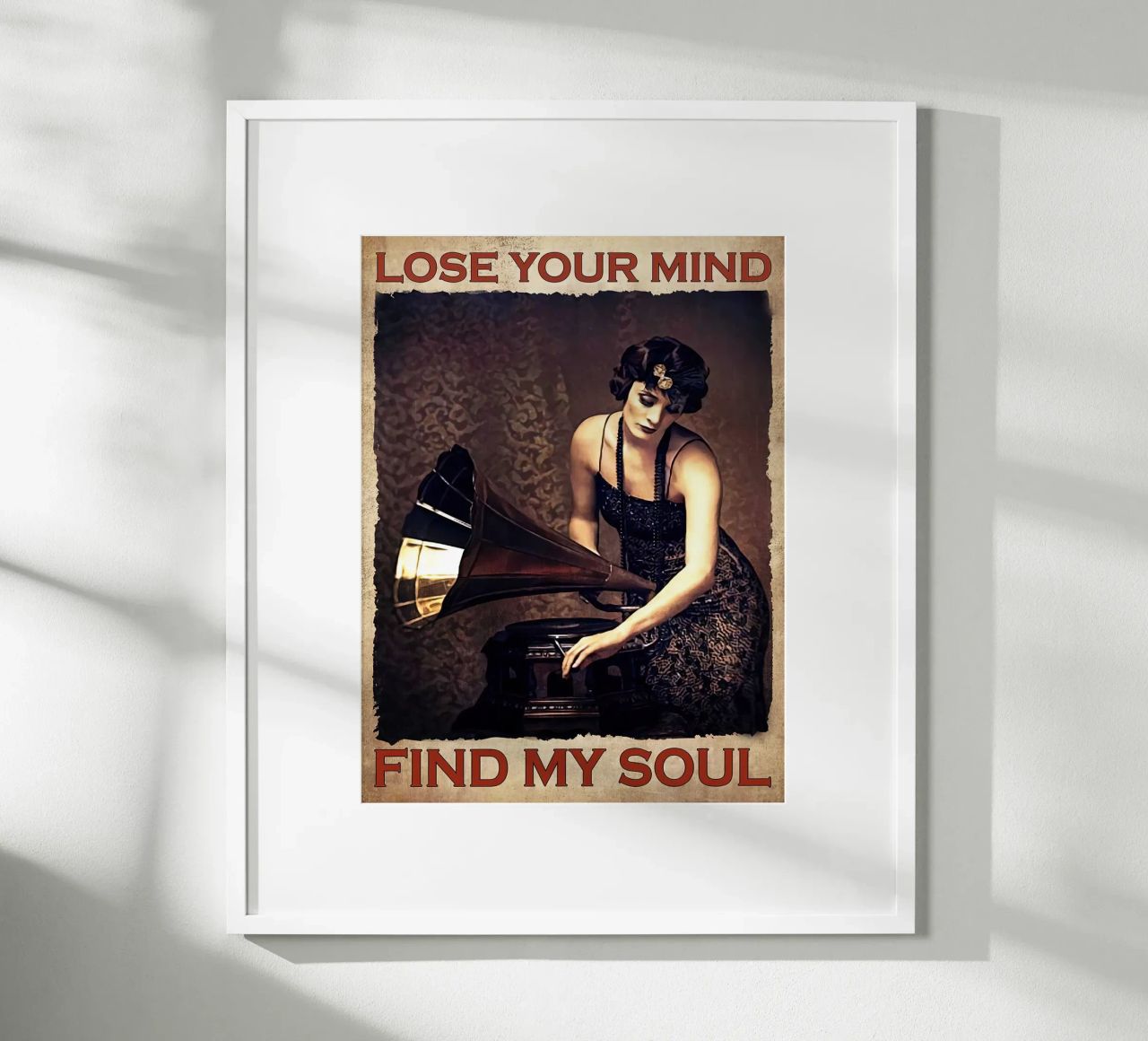 Lady And Vinyl Lose Your Mind Find My Soul poster by Aaronshop