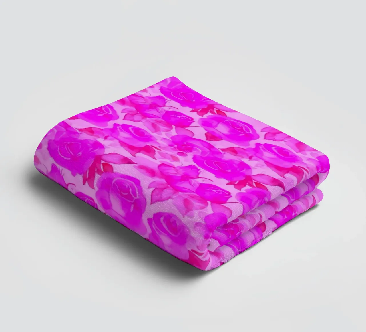 Stampa rose di charme rosa caldo asciugamano da bagno da SilverPegasus