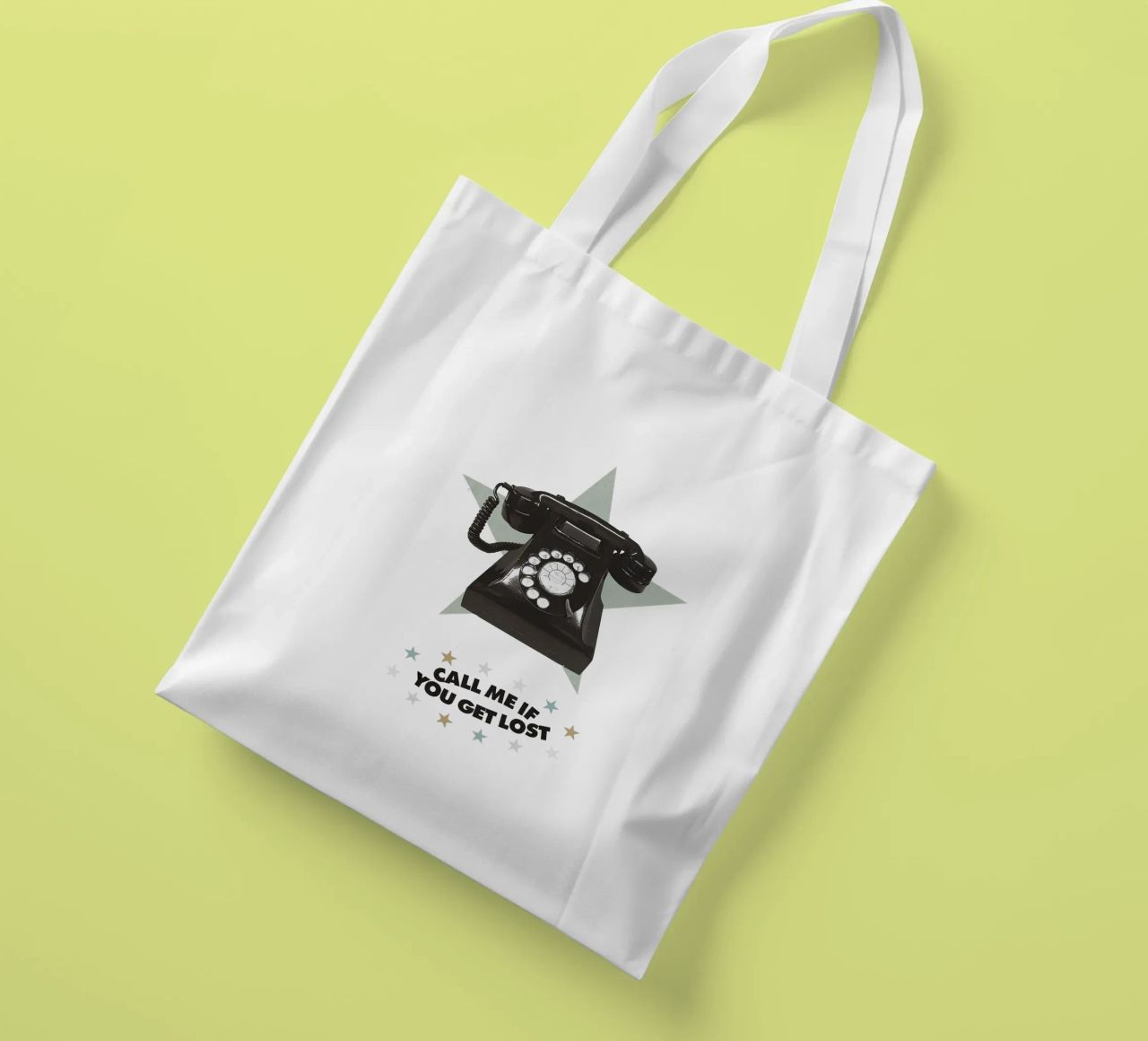 Call Me If You Get Lost borsa in juta da Attaboy Dsgn