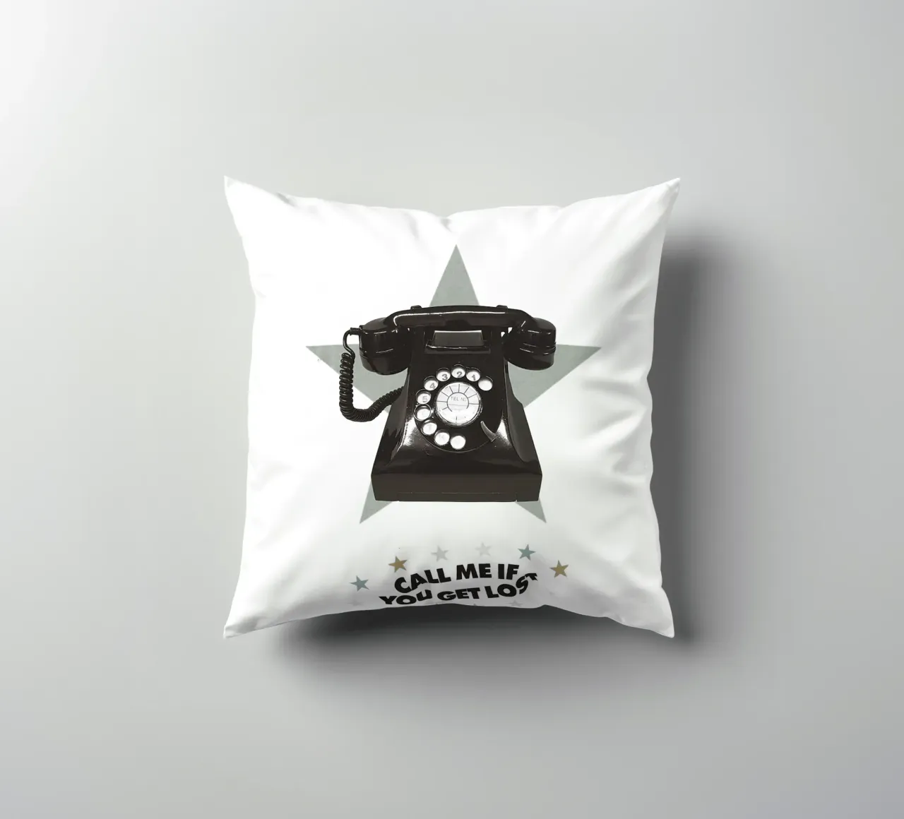 Call Me If You Get Lost cuscino da Attaboy Dsgn