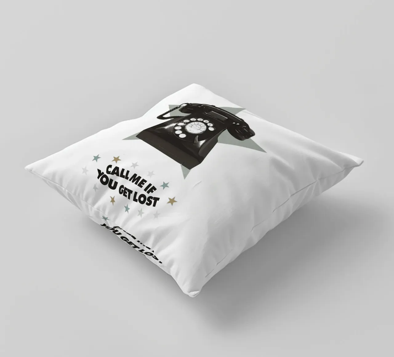 Call Me If You Get Lost cuscino da Attaboy Dsgn