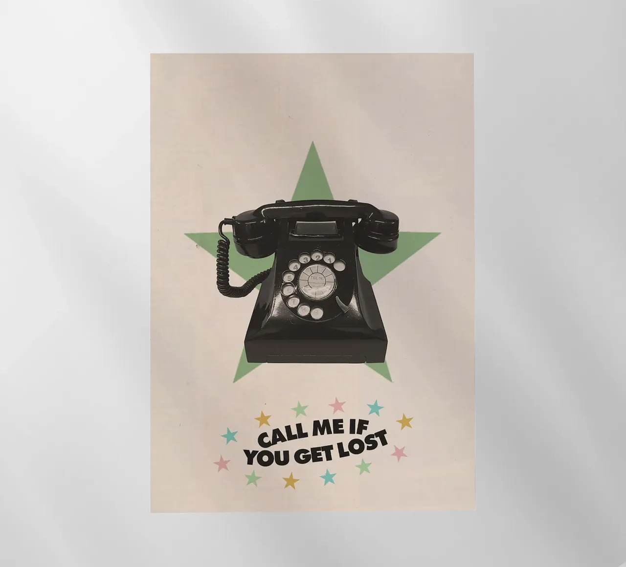 Call Me If You Get Lost Backlit Folie von Attaboy Dsgn