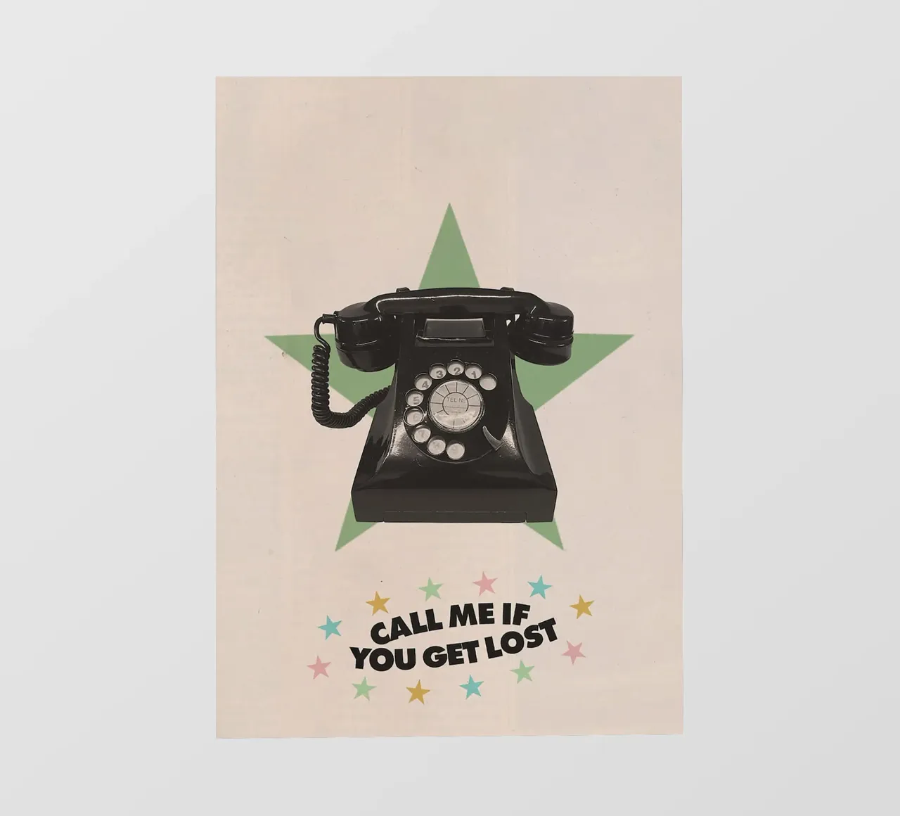 Call Me If You Get Lost Backlit Folie von Attaboy Dsgn